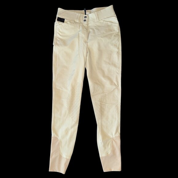 Dover Saddlery Womens Beige Breeches Riding Pants Size 26 Equestrian Wear - Picture 1 of 8